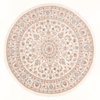 Perzisch tapijt - Tabriz - Royal rond  - 197 x 194 cm - crème
