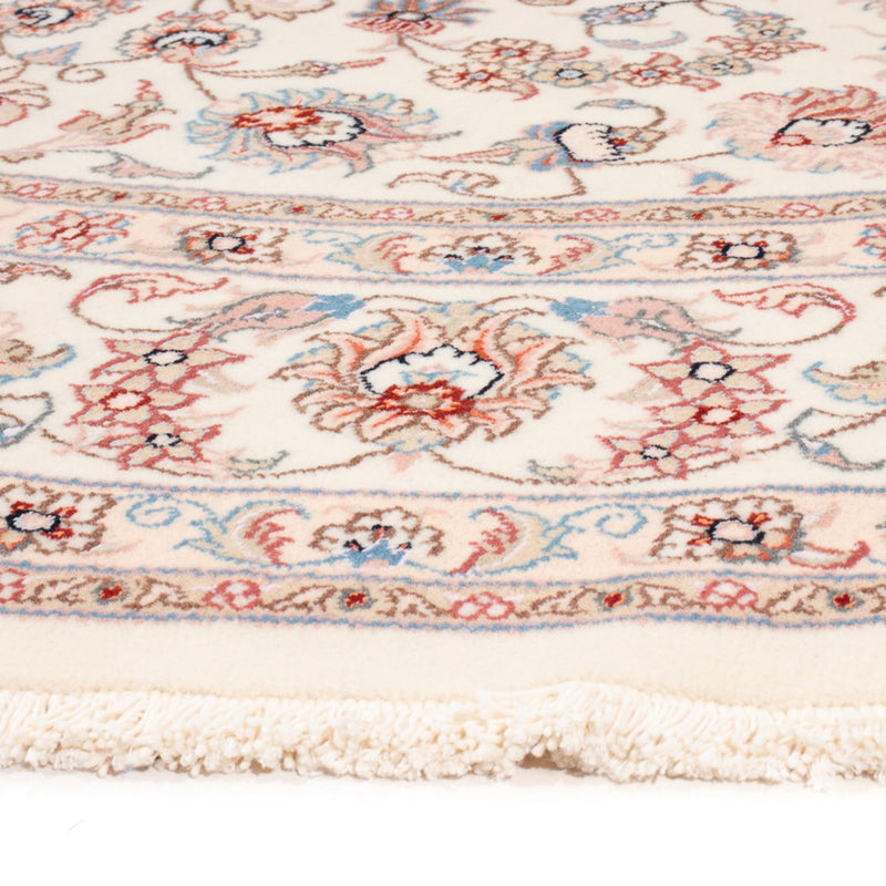 Perzisch tapijt - Tabriz - Royal rond  - 202 x 196 cm - crème