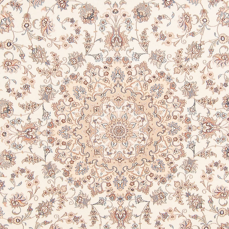 Perzisch tapijt - Tabriz - Royal rond  - 250 x 250 cm - crème