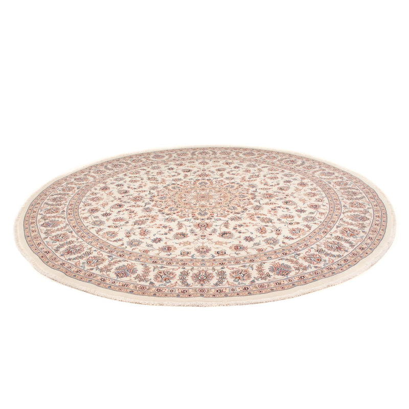 Perzisch tapijt - Tabriz - Royal rond  - 250 x 250 cm - crème