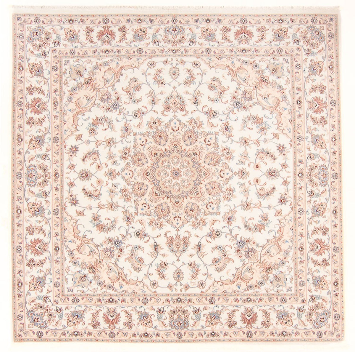 Perzisch tapijt - Tabriz - Royal vierkant  - 205 x 200 cm - crème