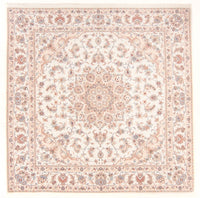 Perzisch tapijt - Tabriz - Royal vierkant  - 205 x 200 cm - crème