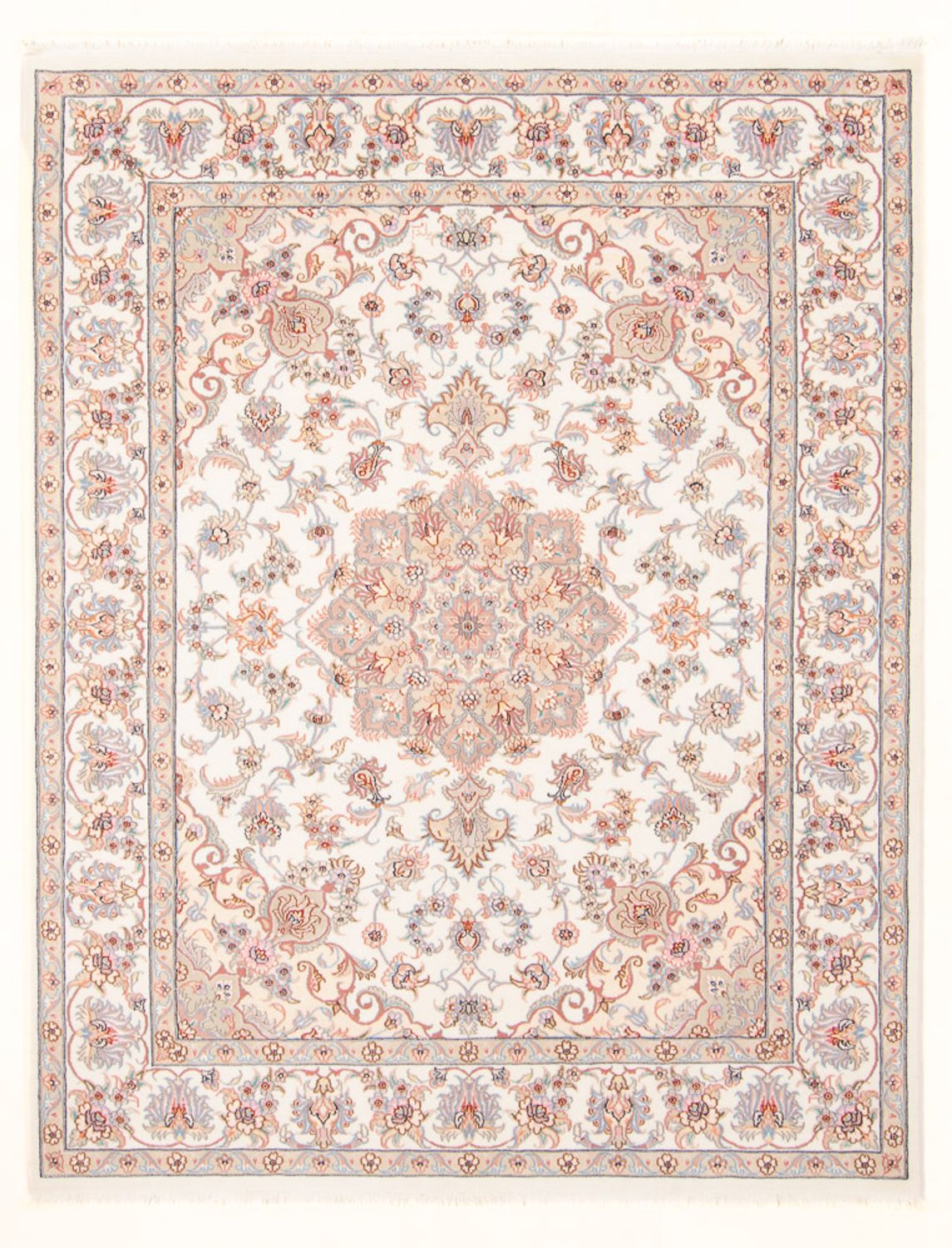 Perzisch tapijt - Tabriz - Royal - 198 x 152 cm - crème