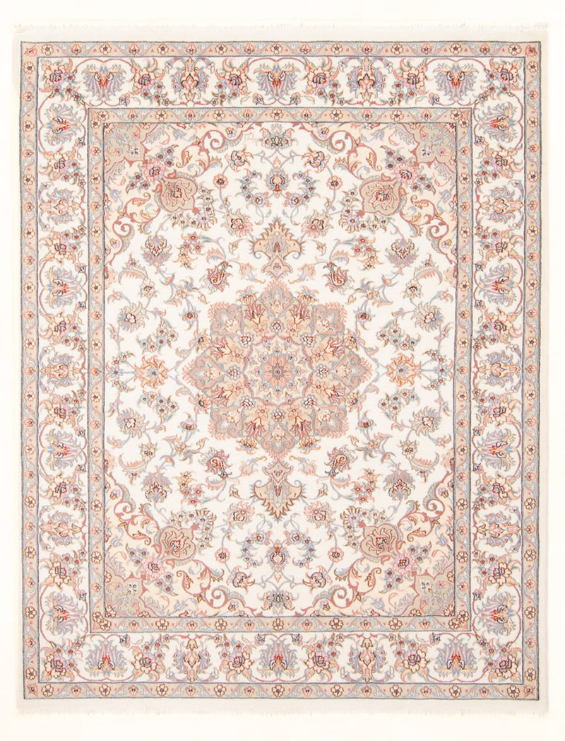 Perzisch tapijt - Tabriz - Royal - 198 x 152 cm - crème