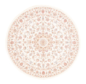 Perzisch tapijt - Tabriz rond  - 150 x 150 cm - crème