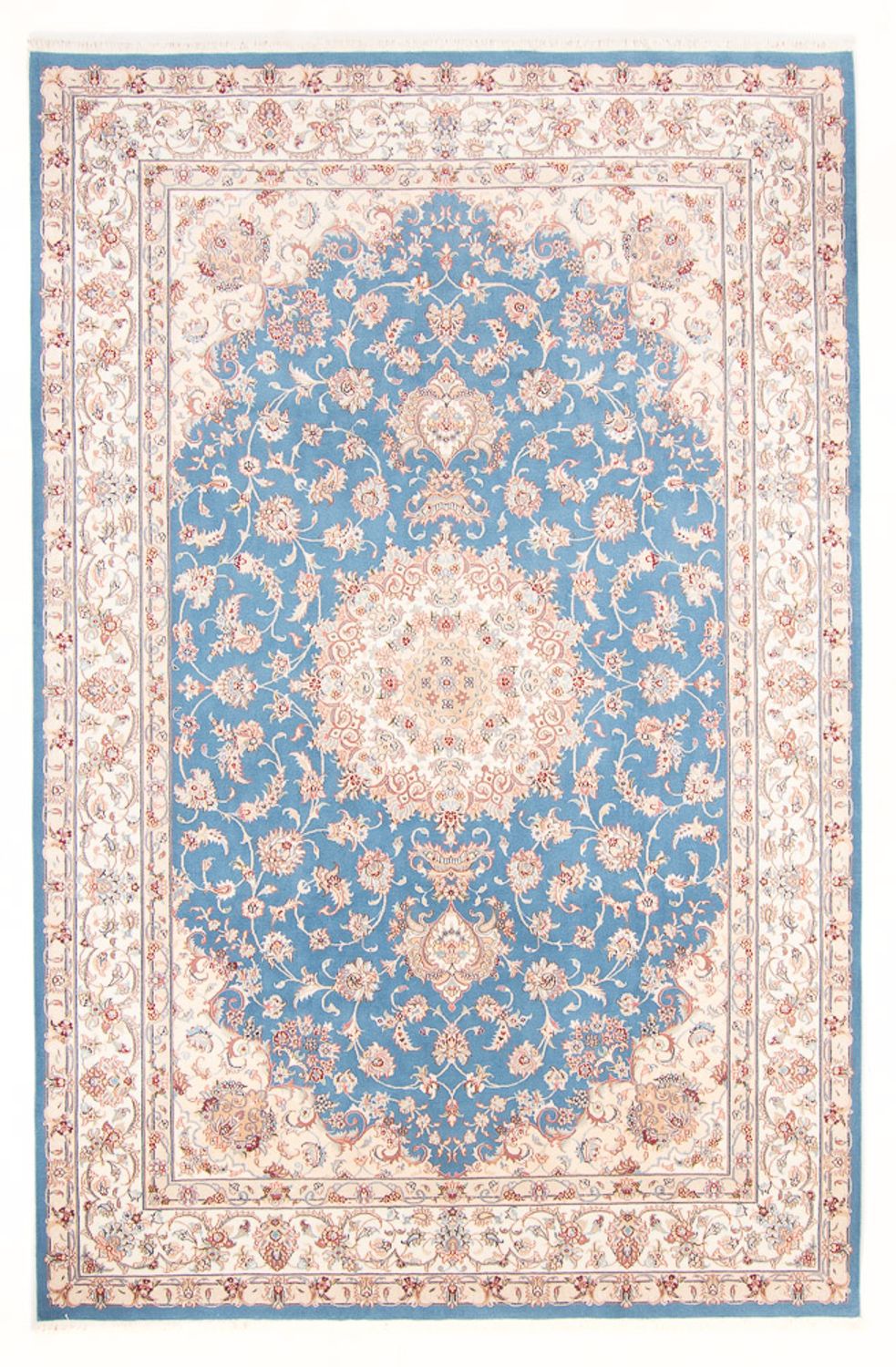 Perzisch tapijt - Tabriz - Royal - 300 x 200 cm - lichtblauw