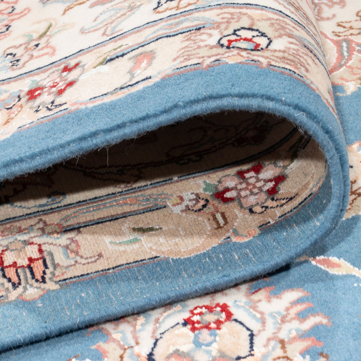 Perzisch tapijt - Tabriz - Royal - 300 x 200 cm - lichtblauw