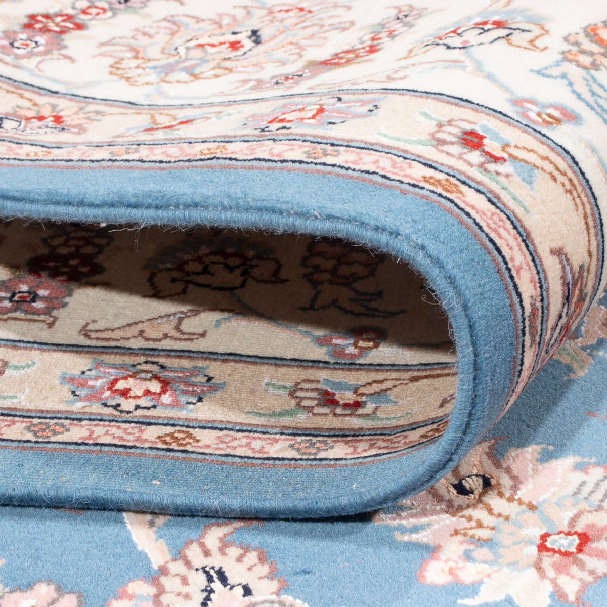 Perzisch tapijt - Tabriz - Royal - 253 x 197 cm - lichtblauw