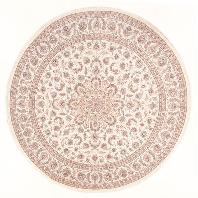 Perzisch tapijt - Tabriz - Royal rond  - 248 x 248 cm - crème