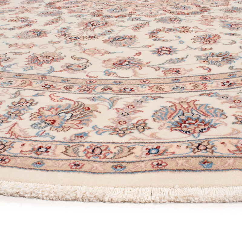 Perzisch tapijt - Tabriz - Royal rond  - 248 x 248 cm - crème