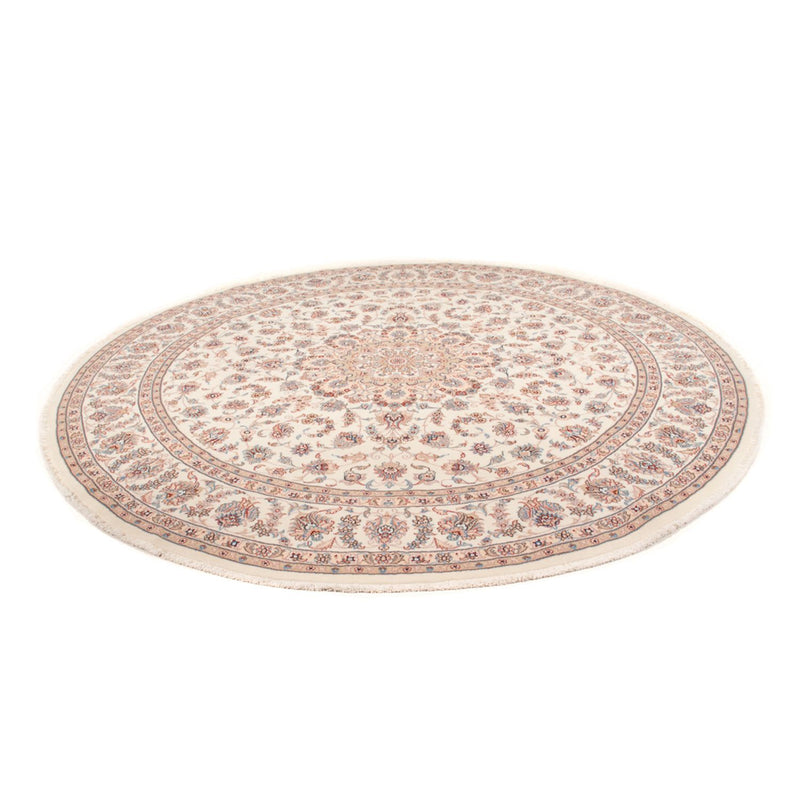 Perzisch tapijt - Tabriz - Royal rond  - 248 x 248 cm - crème