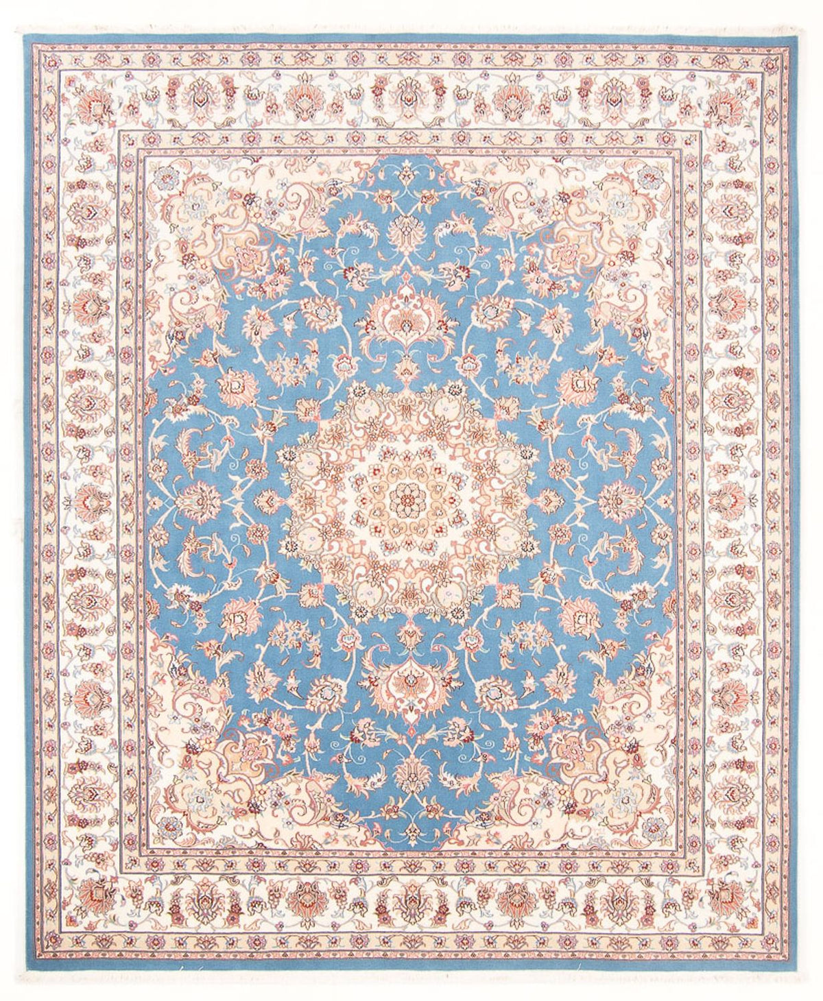 Perzisch tapijt - Tabriz - Royal - 251 x 200 cm - lichtblauw