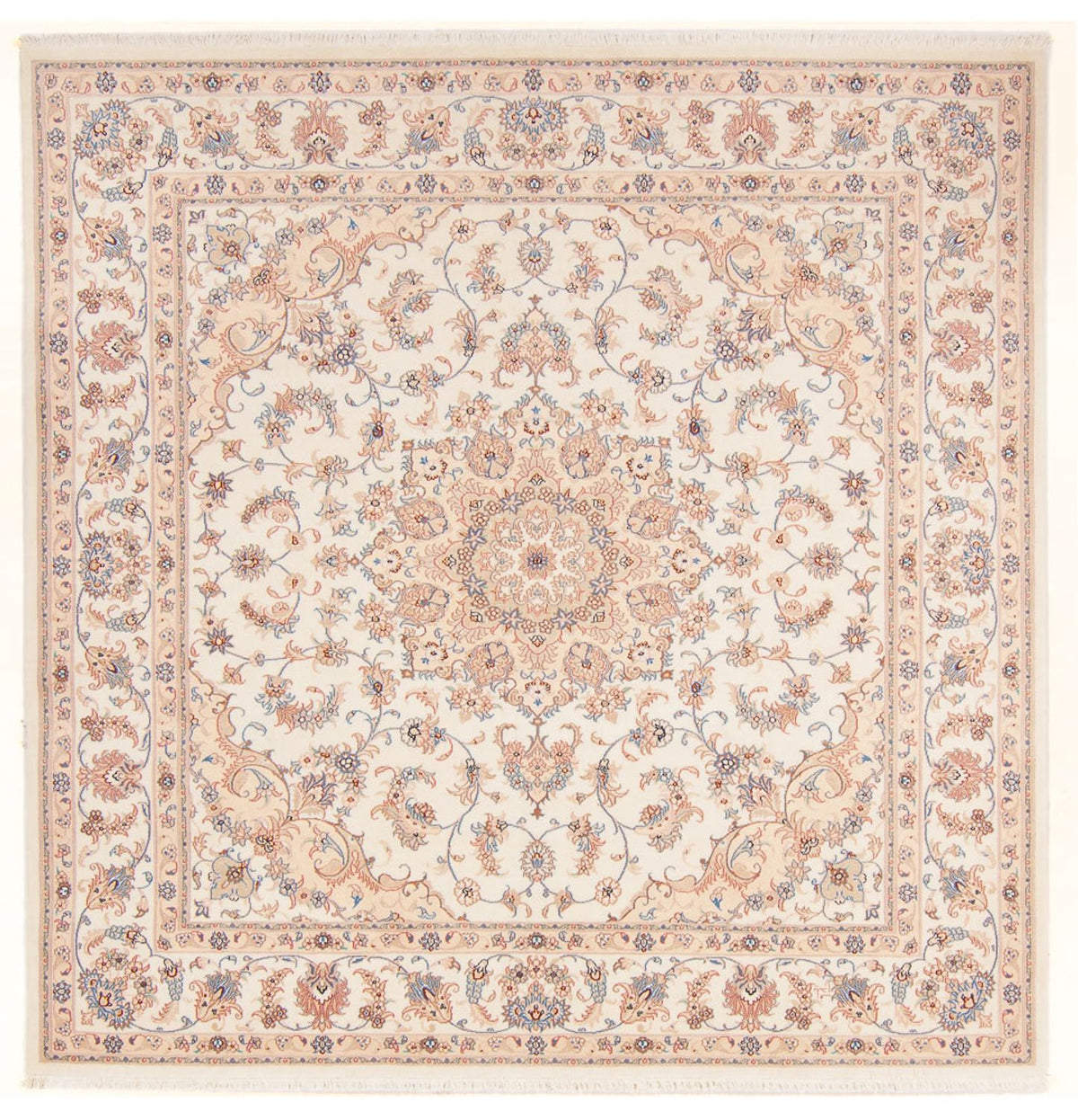 Perzisch tapijt - Tabriz - Royal vierkant  - 211 x 198 cm - crème
