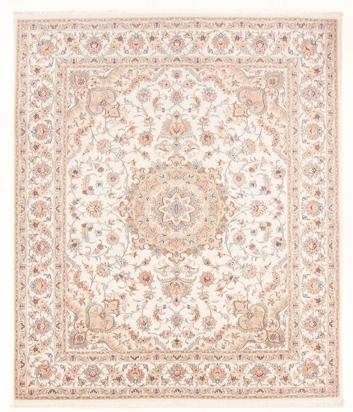 Perzisch tapijt - Tabriz - Royal - 243 x 198 cm - crème
