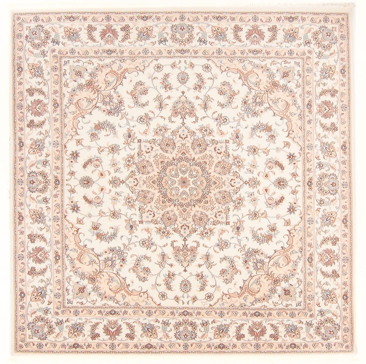 Perzisch tapijt - Tabriz - Royal vierkant  - 208 x 197 cm - crème