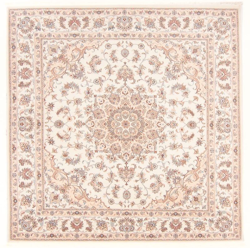 Perzisch tapijt - Tabriz - Royal vierkant  - 208 x 197 cm - crème
