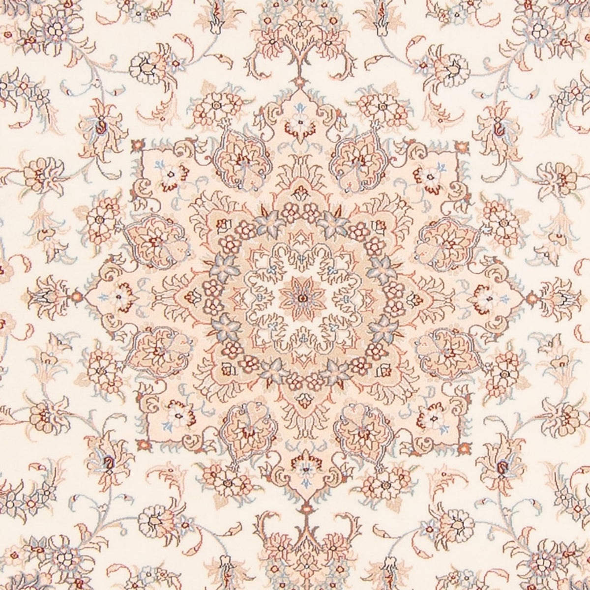 Perzisch tapijt - Tabriz - Royal vierkant  - 208 x 197 cm - crème