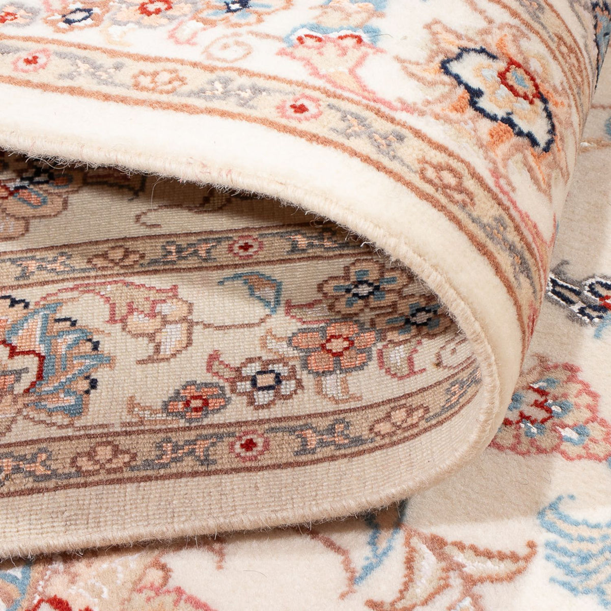 Loper Perzisch tapijt - Tabriz - Royal - 254 x 81 cm - crème