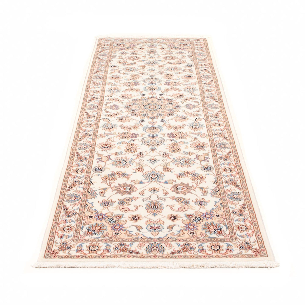 Loper Perzisch tapijt - Tabriz - Royal - 254 x 81 cm - crème