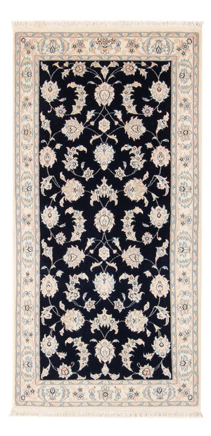 Perzisch tapijt - Nain - Premium - 148 x 74 cm - donkerblauw
