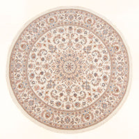 Perzisch tapijt - Tabriz - Royal rond  - 199 x 197 cm - crème