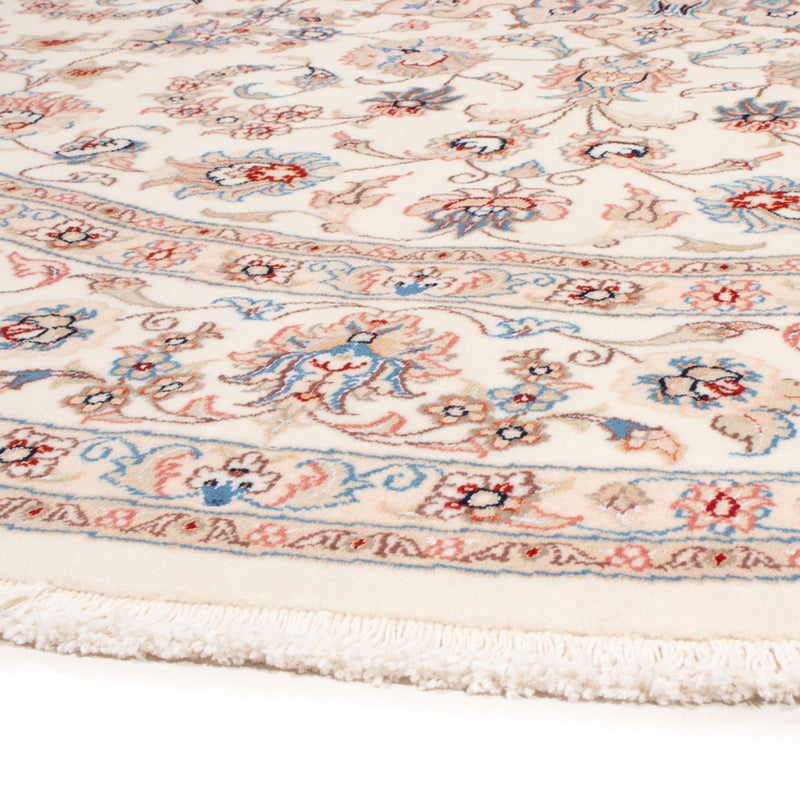 Perzisch tapijt - Tabriz - Royal rond  - 199 x 197 cm - crème