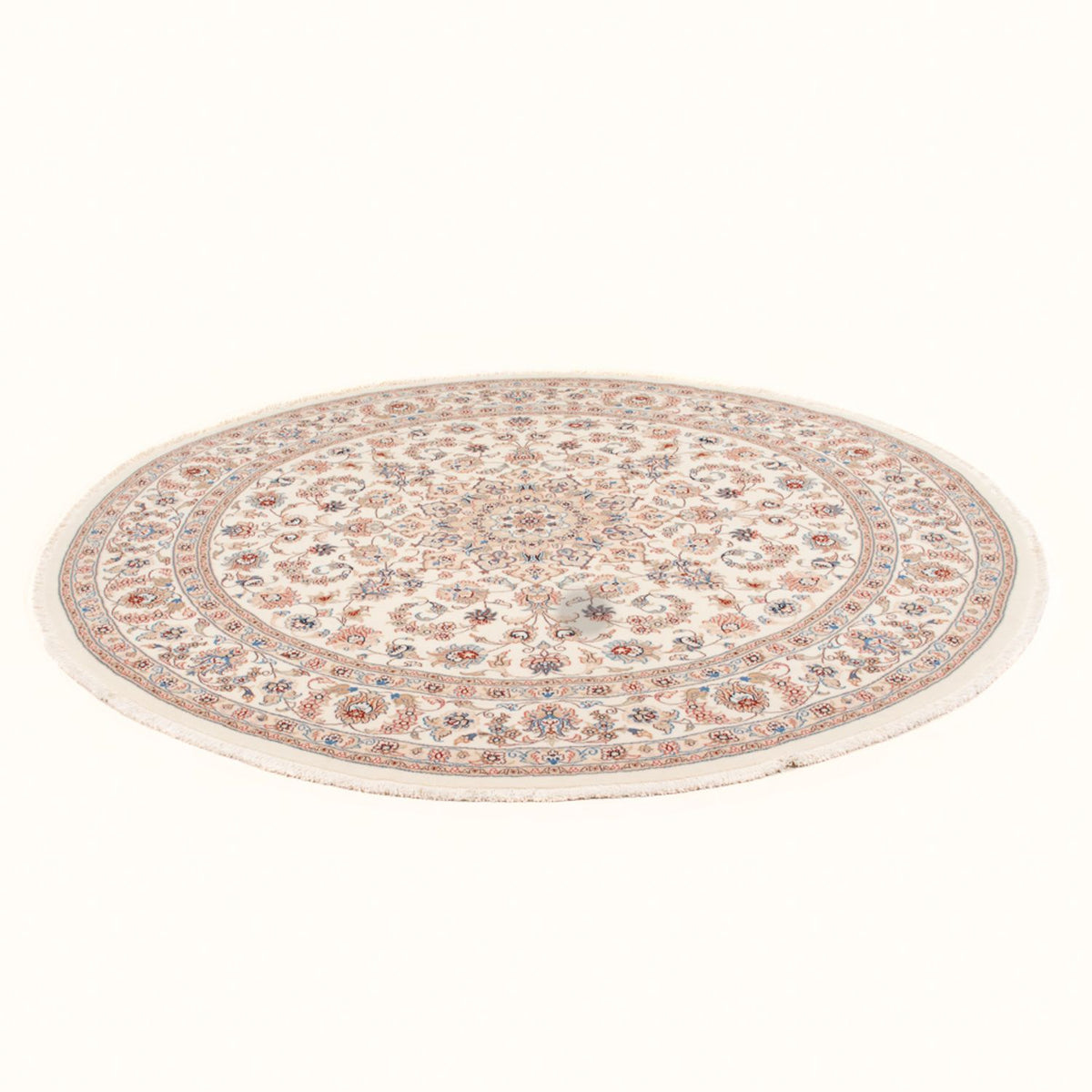 Perzisch tapijt - Tabriz - Royal rond  - 199 x 197 cm - crème