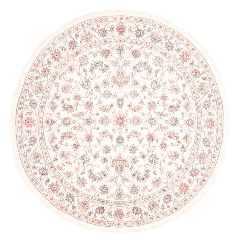 Perzisch tapijt - Tabriz rond  - 152 x 146 cm - crème