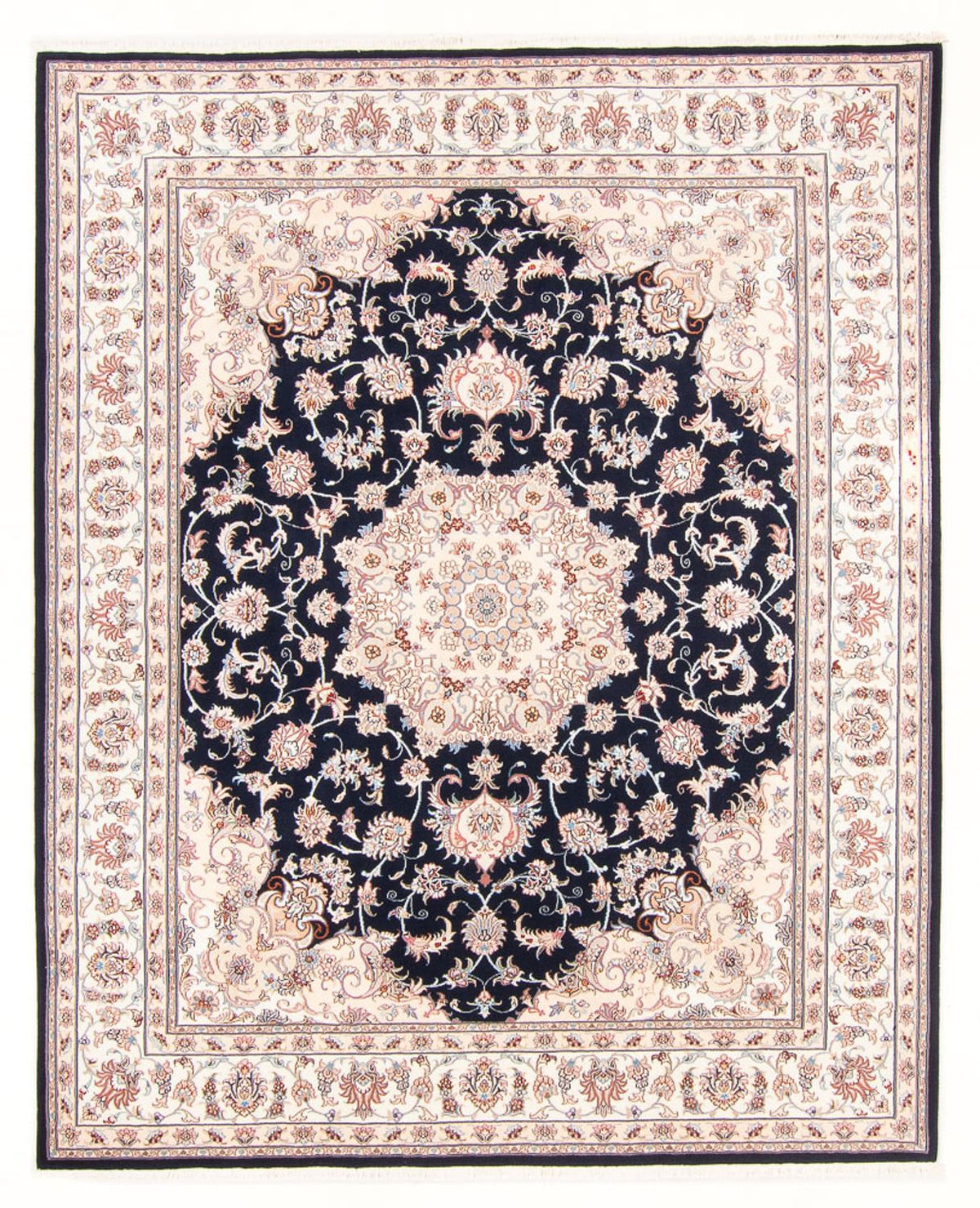 Perzisch tapijt - Tabriz - Royal - 250 x 198 cm - donkerblauw