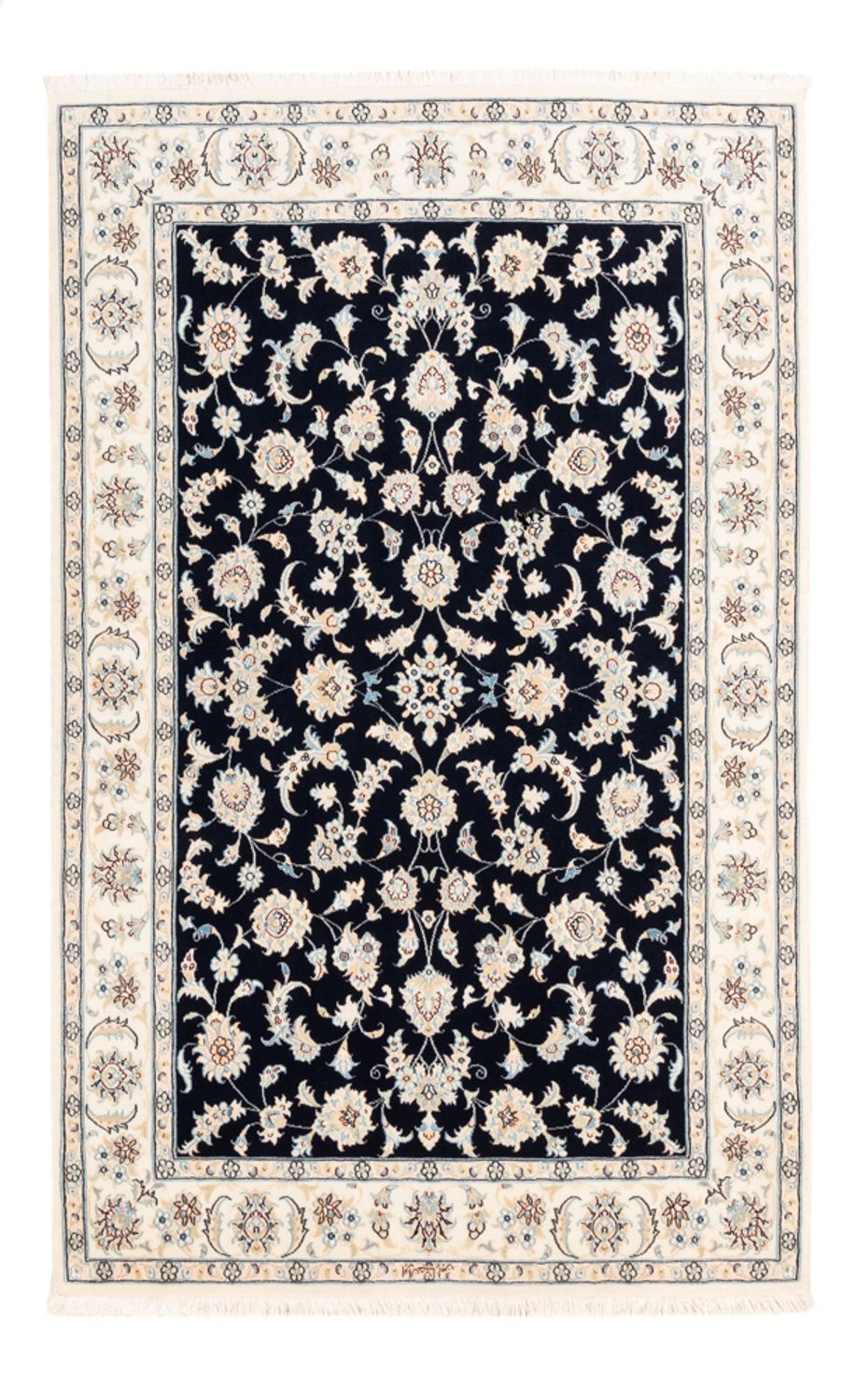 Perzisch tapijt - Nain - Premium - 182 x 120 cm - donkerblauw
