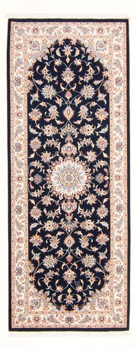 Loper Perzisch tapijt - Tabriz - Royal - 208 x 82 cm - donkerblauw