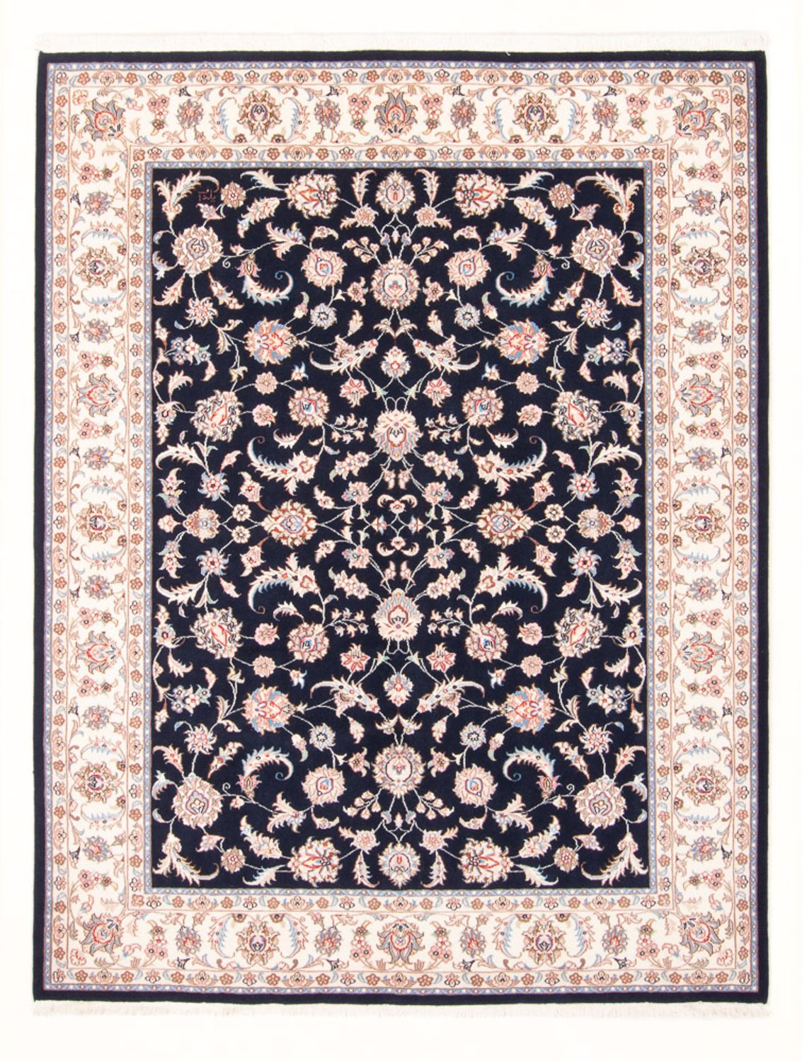 Perzisch tapijt - Tabriz - Royal - 201 x 153 cm - donkerblauw