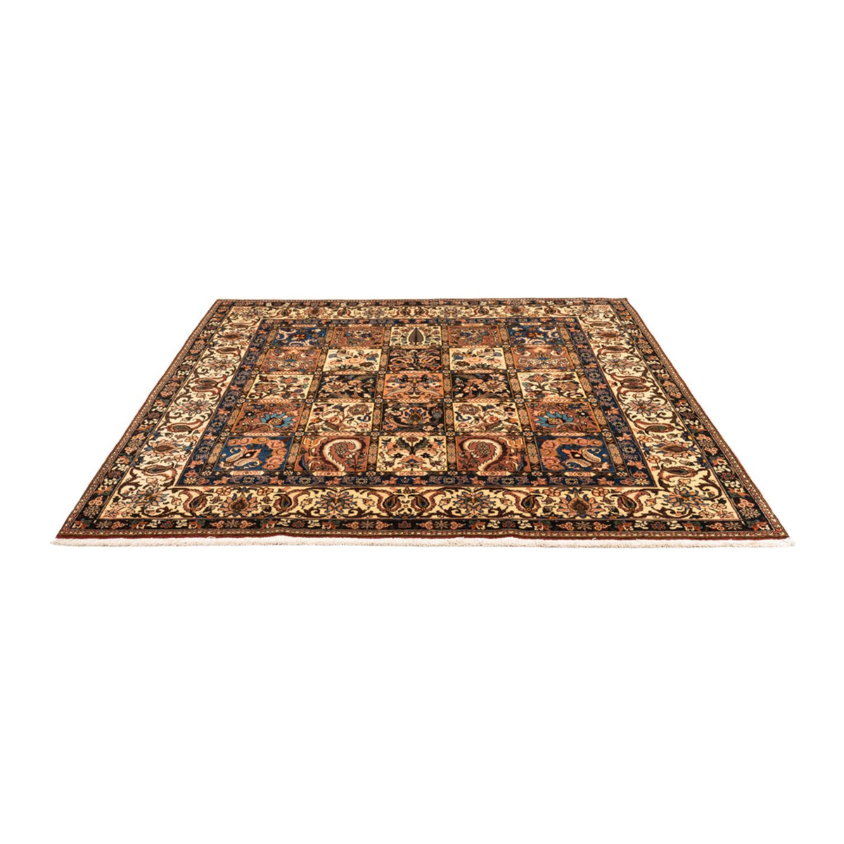 Perzisch Tapijt - Nomadisch vierkant  - 207 x 199 cm - donker beige