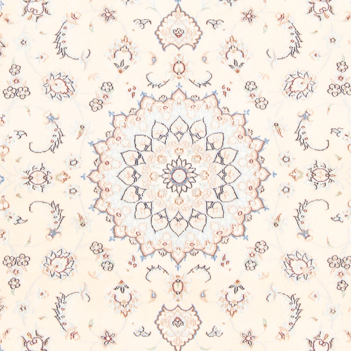 Perzisch tapijt - Nain - Koninklijk - 172 x 118 cm - crème