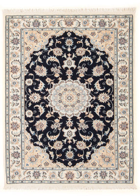 Perzisch tapijt - Nain - Premium - 132 x 74 cm - donkerblauw