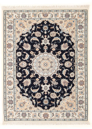 Perzisch tapijt - Nain - Premium - 132 x 74 cm - donkerblauw