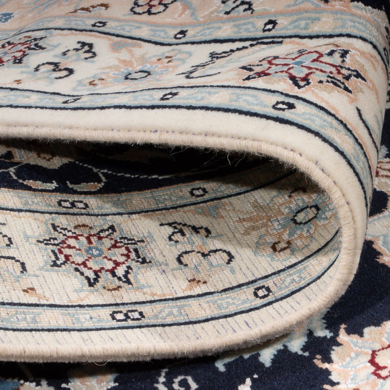 Perzisch tapijt - Nain - Premium - 132 x 74 cm - donkerblauw