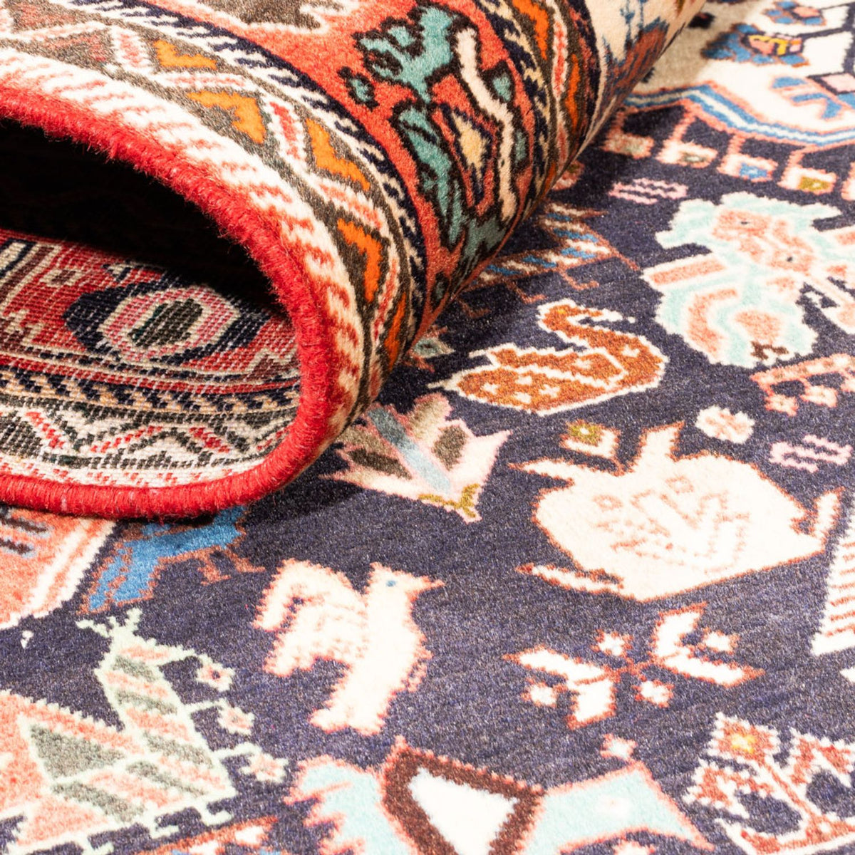 Perzisch Tapijt - Nomadisch - 252 x 155 cm - donkerblauw