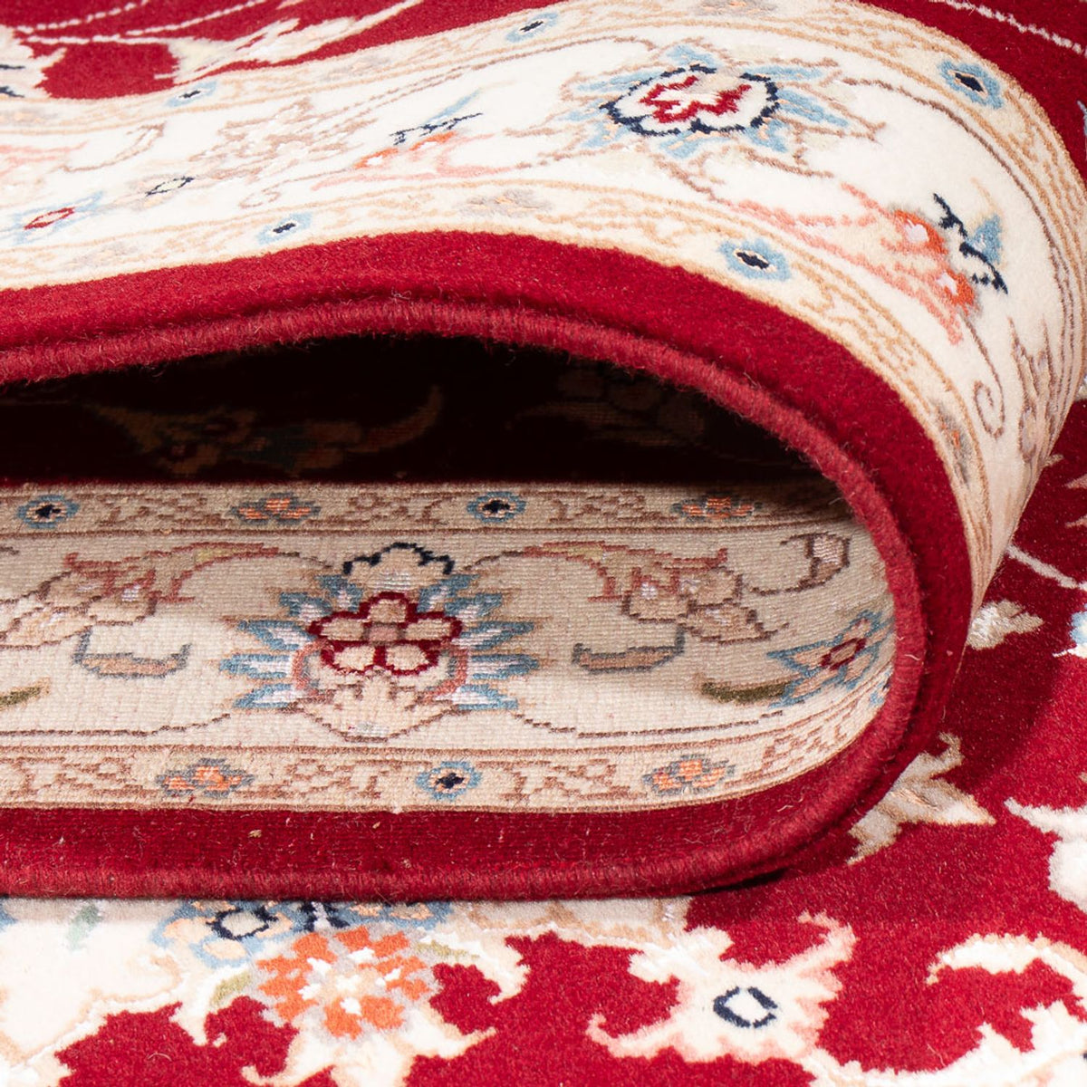 Loper Perzisch tapijt - Tabriz - Royal - 305 x 80 cm - rood