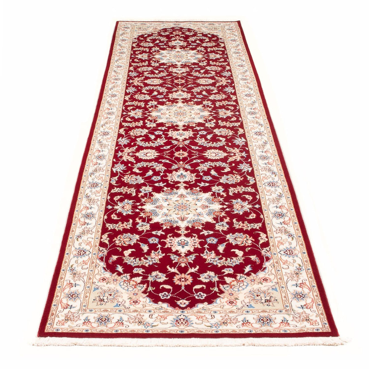 Loper Perzisch tapijt - Tabriz - Royal - 305 x 80 cm - rood