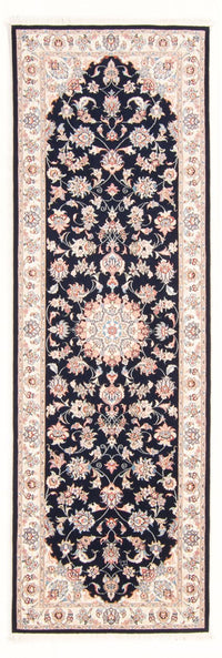 Loper Perzisch tapijt - Tabriz - Royal - 252 x 81 cm - donkerblauw