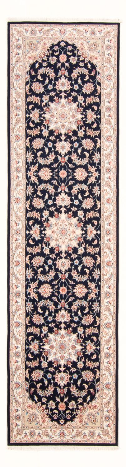 Loper Perzisch tapijt - Tabriz - Royal - 295 x 81 cm - donkerblauw