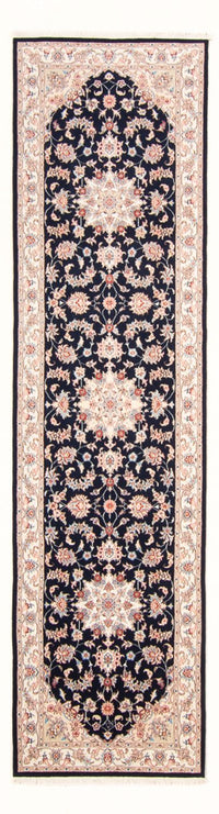 Loper Perzisch tapijt - Tabriz - Royal - 295 x 81 cm - donkerblauw