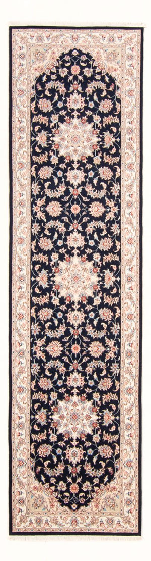 Loper Perzisch tapijt - Tabriz - Royal - 295 x 81 cm - donkerblauw
