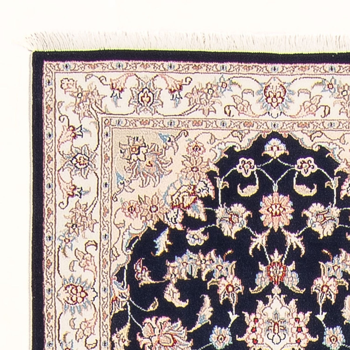 Loper Perzisch tapijt - Tabriz - Royal - 295 x 81 cm - donkerblauw