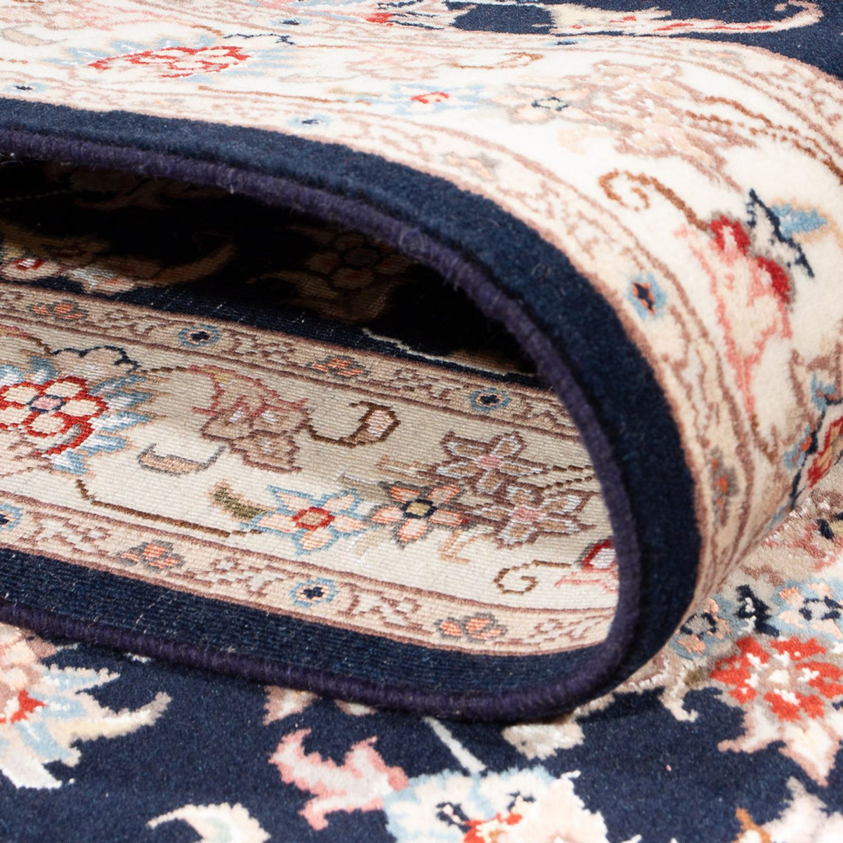 Loper Perzisch tapijt - Tabriz - Royal - 295 x 81 cm - donkerblauw