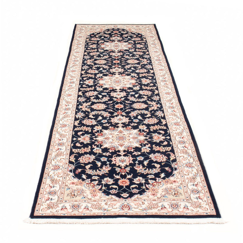 Loper Perzisch tapijt - Tabriz - Royal - 295 x 81 cm - donkerblauw