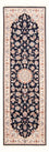 Loper Perzisch tapijt - Tabriz - Royal - 251 x 80 cm - donkerblauw