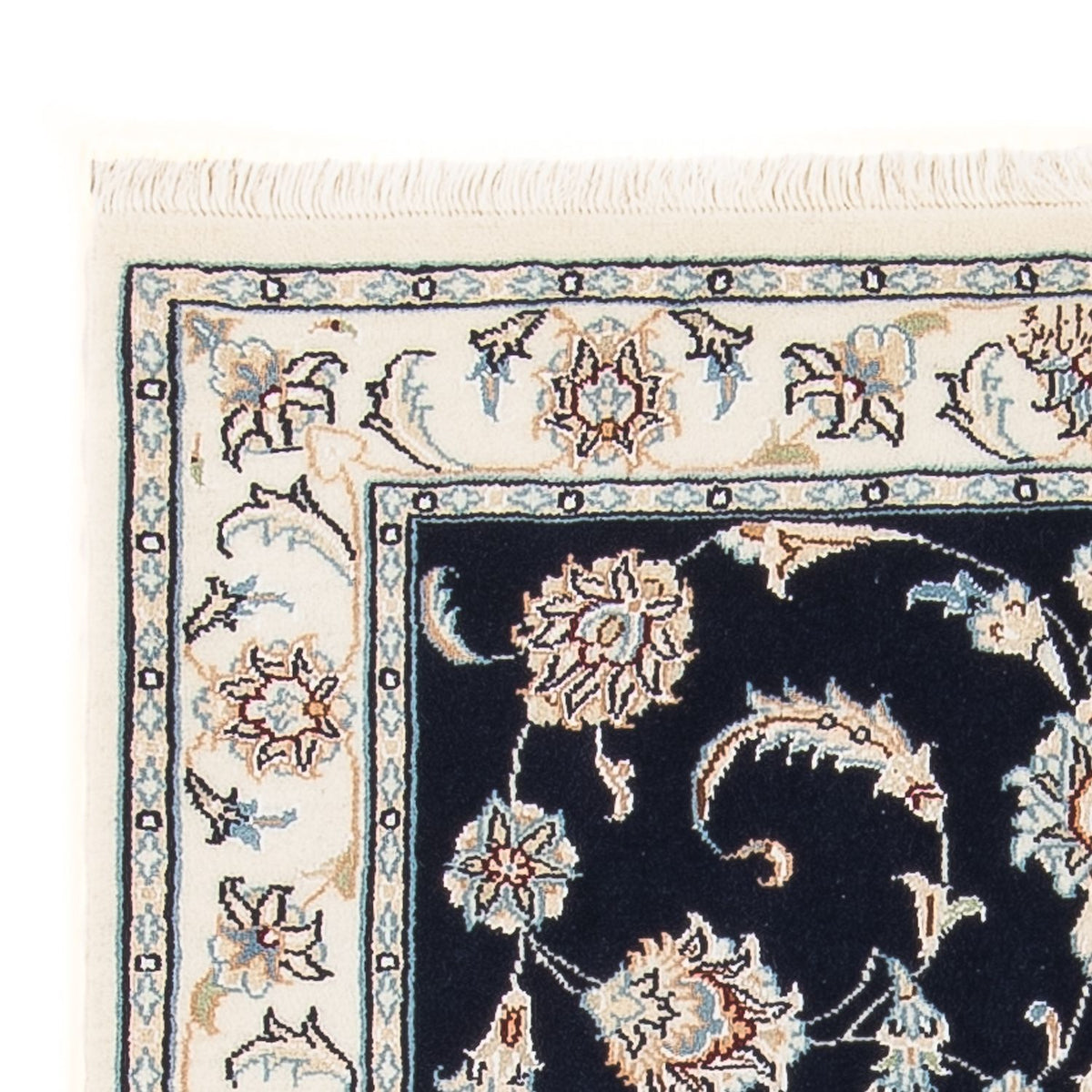 Perzisch tapijt - Nain - Premium - 118 x 80 cm - donkerblauw