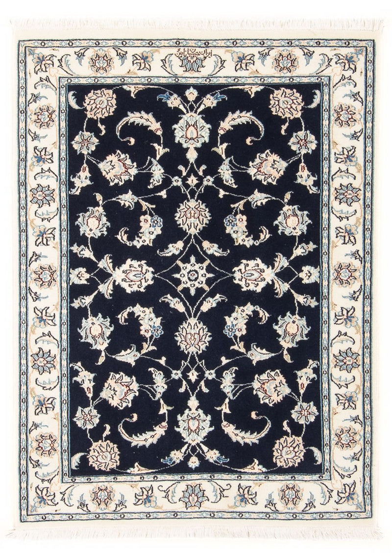 Perzisch tapijt - Nain - Premium - 115 x 80 cm - donkerblauw